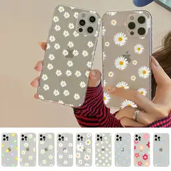 Summer flower small daisies Phone Case for iphone 13 11 12 pro XS MAX 8 7 6 6S Plus X 5S SE 2020 XR case