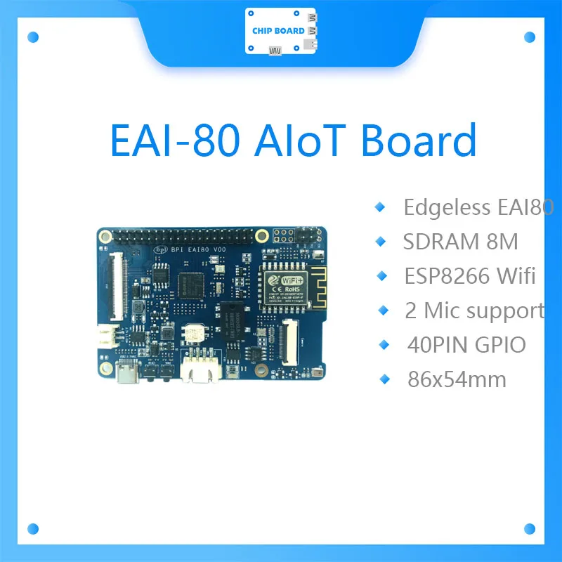 

Newest Arrive Banana PI BPI EAI-80 AIoT Board bpi EAI 80 Edgeless EAI80 Chip Design