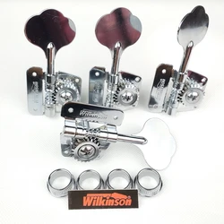 Open Frame Electric Bass Machine Heads Tuners Wilkinson Tuning Peg Chrome Silver for bass WJBL-200  from korea