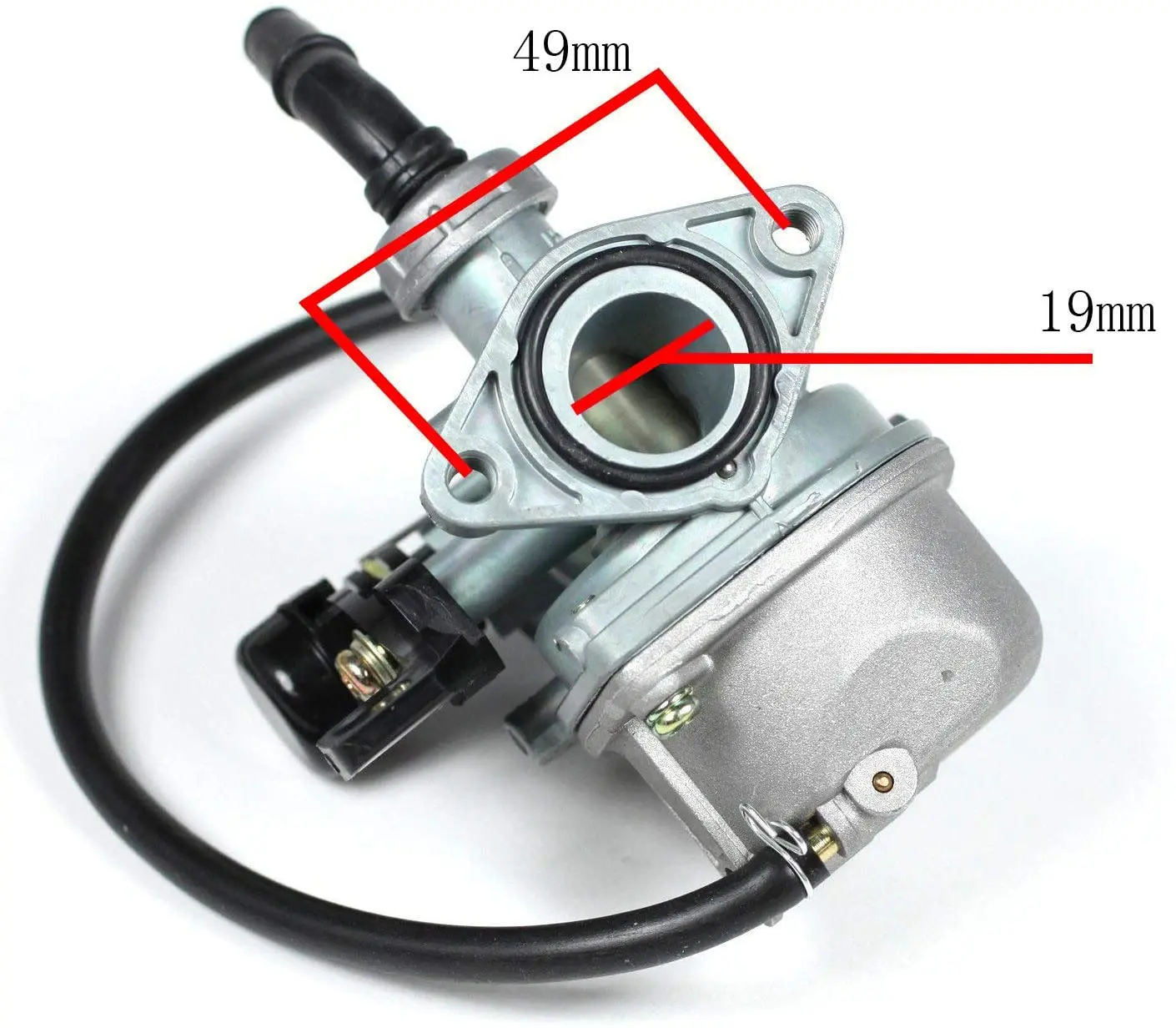 PZ19 Carburetor for 50cc 70cc 90cc 110cc 125cc ATV Dirt Pit Bike Go Kart Chinese 4 Wheeler Taotao Honda CRF Hand Choke Cable