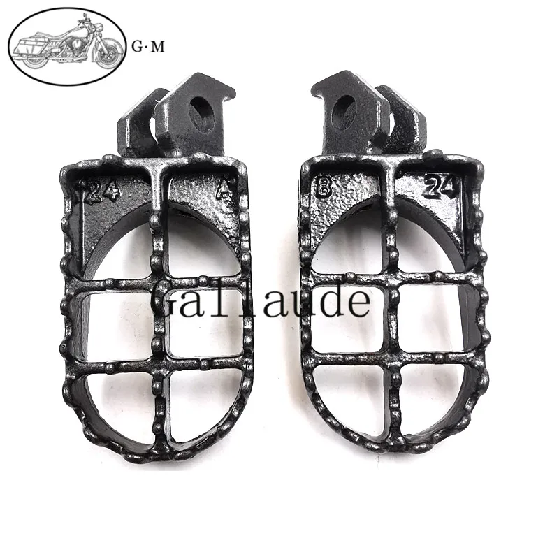 Steel MX Foot Pegs Rest Pedals Footpegs for Suzuki RM 85 RM85 RM85L 2003-2011 DRZ 125 125L DR-Z125 DR-Z125L 2003-2006