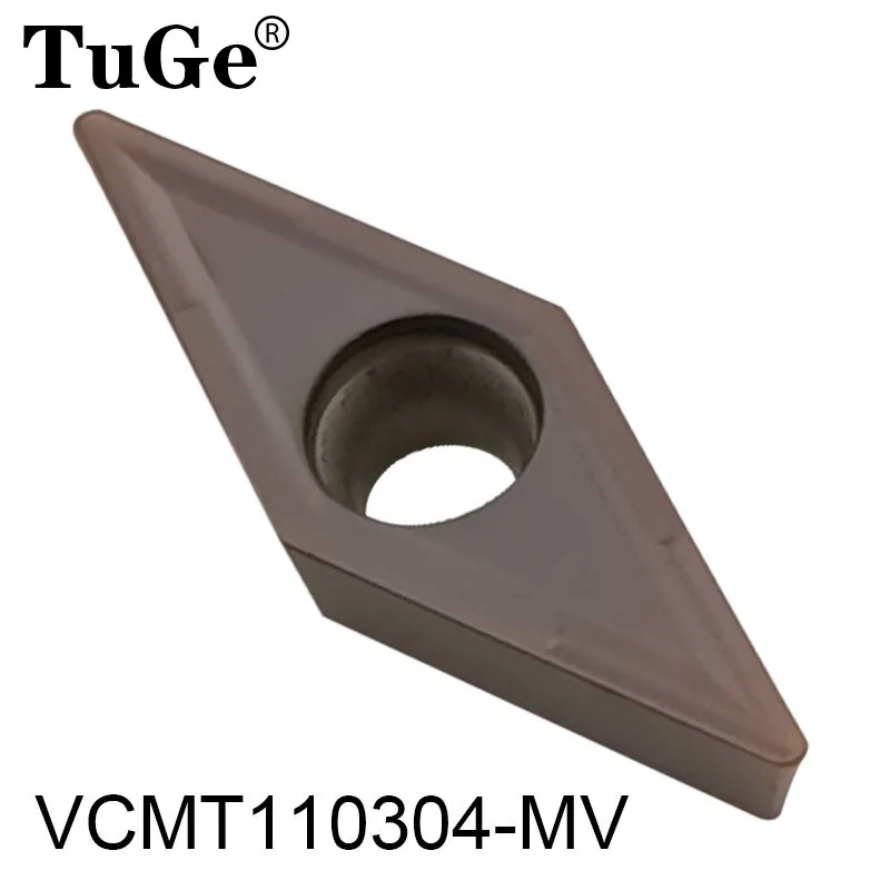 

TuGe VCMT110304 Enternal Turning Tool Carbide Inserts Blade Turning Cutting Tools VCMT 110304 for Stainless steel 10pcs/lot