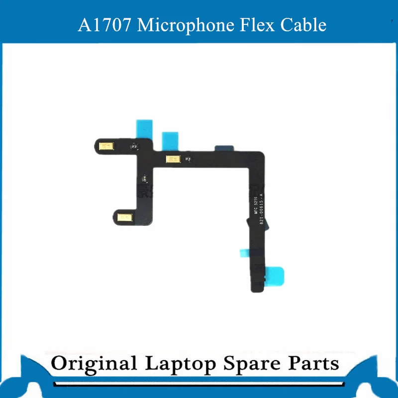 Cabo flexível de microfone, original, para macbook 13 polegadas, a1706, a1707, a1708, a2141, 02424-a
