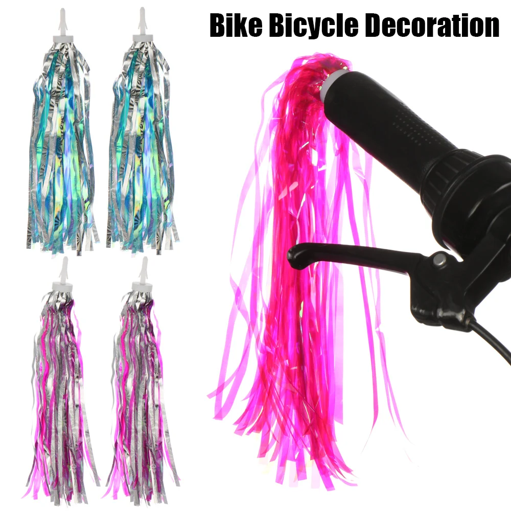 2Pcs Tricycle Handlebar Scooter Parts Tassels Streamers Tassel Bike Bicycle Decoration Kids Girls Boys Cycling Accessories