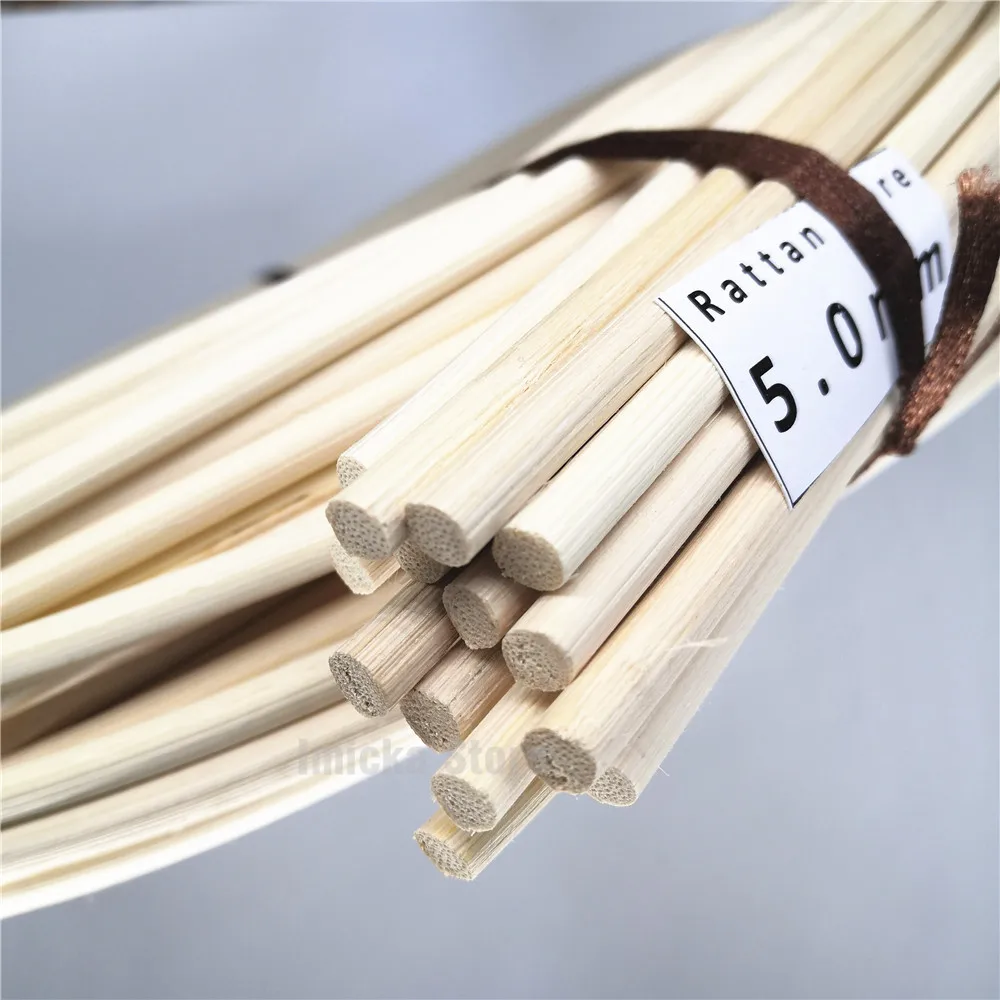 2mm 3mm 5mm Diameter 10 Meters Natural Indonesian Real Rattan Core For Chair Repairing Basket