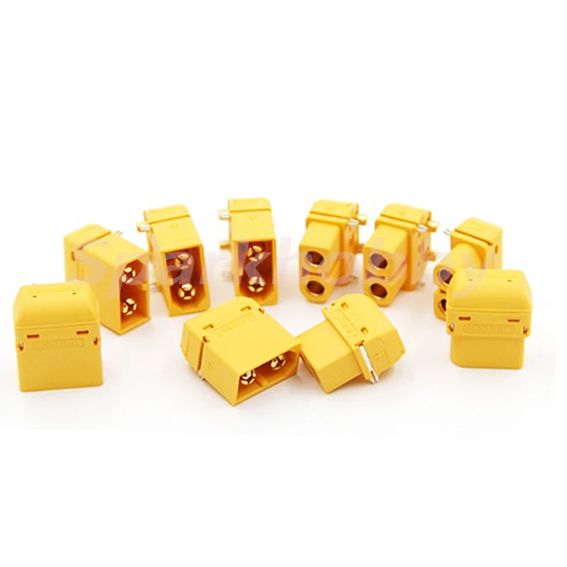 10PCS AMASS XT60PW plug connector Horizontal model Lipo battery Male Female connector PCB board plug For RC Battery Quadcopter