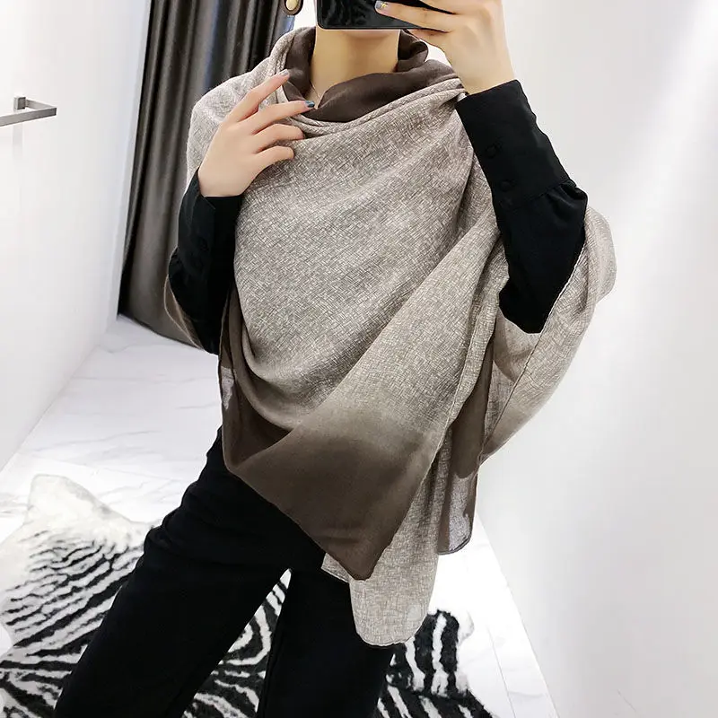 Scarves Women Daily Patchwork Trendy All-match Minimalist Korean Version Preppy Style Students Basic Teens Classic Newest Soft