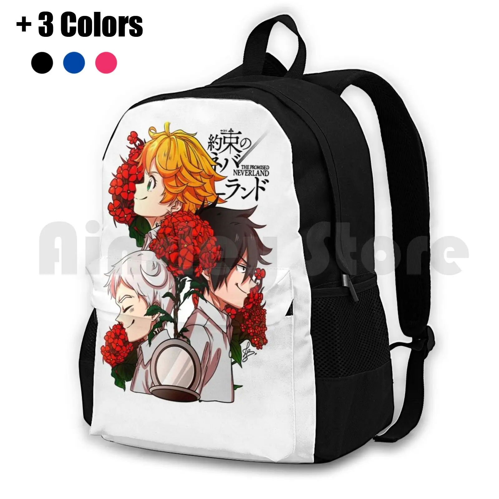 The Promised Neverland-Hope Outdoor Hiking Backpack Waterproof Camping Travel Ray Norman Anime Manga Shonen Jump Monsters