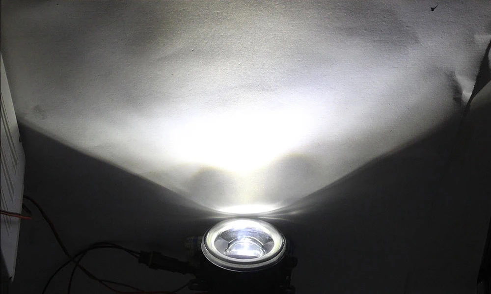 Led Fog Lights Assembly Lens Angel Eye DRL Daytime Running Light or Fog Lamp Shade Cover for Ford Edge II 2015 2016 2017 2018 detail image 7