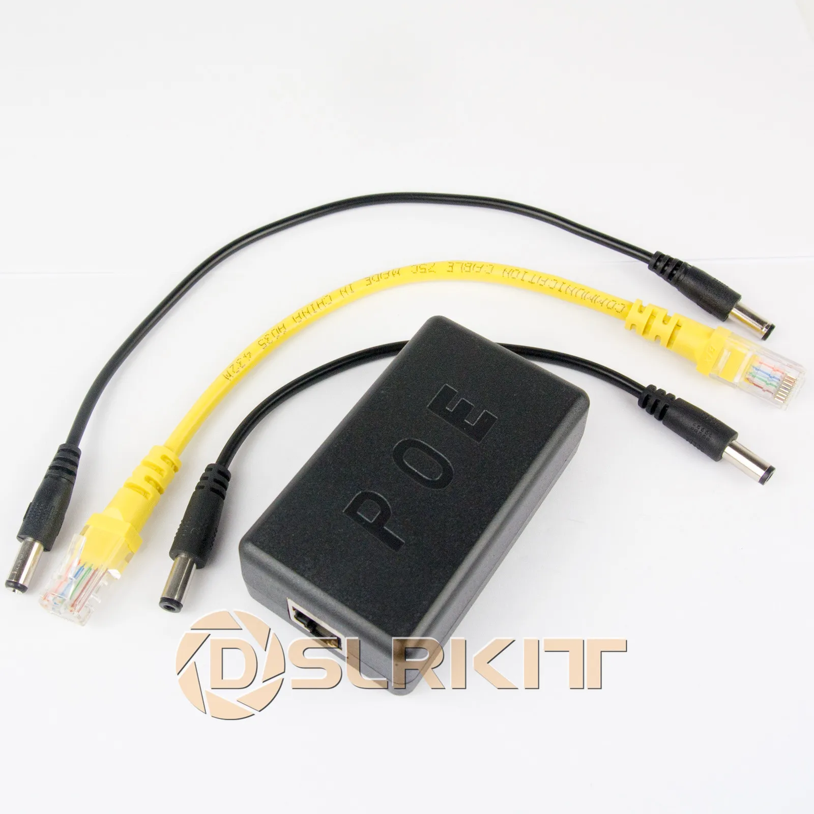 Gigabit 802.3at 24 Watt Aktif POE Pemisah 48 V untuk 12 V 2A Power Over Ethernet