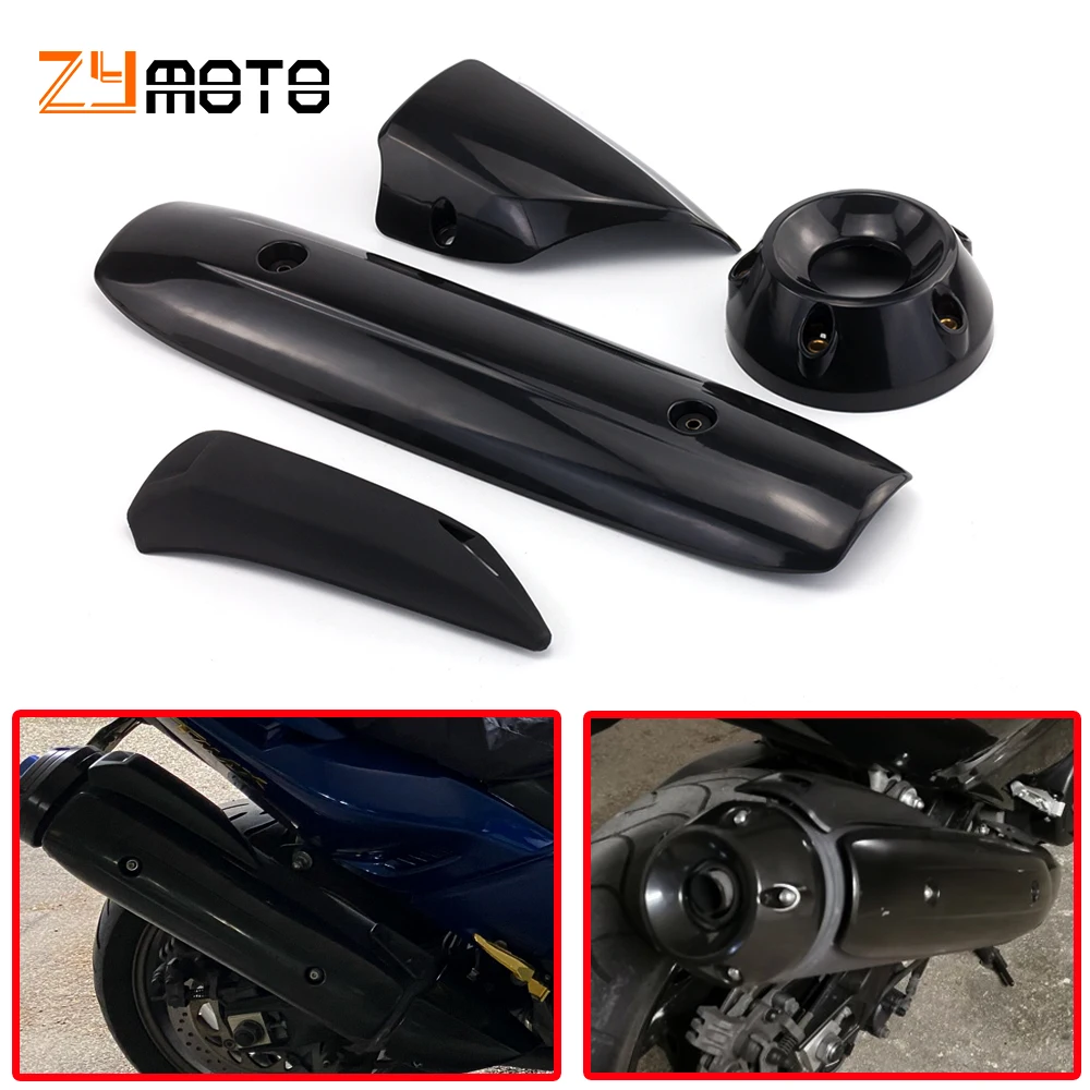 

Motorcycle Exhaust Pipe Cover Cowl Protector Heat Shield Guard For Yamaha TMAX500 TMAX530 2012 - 2016 2015 TMAX 500 530 T-MAX