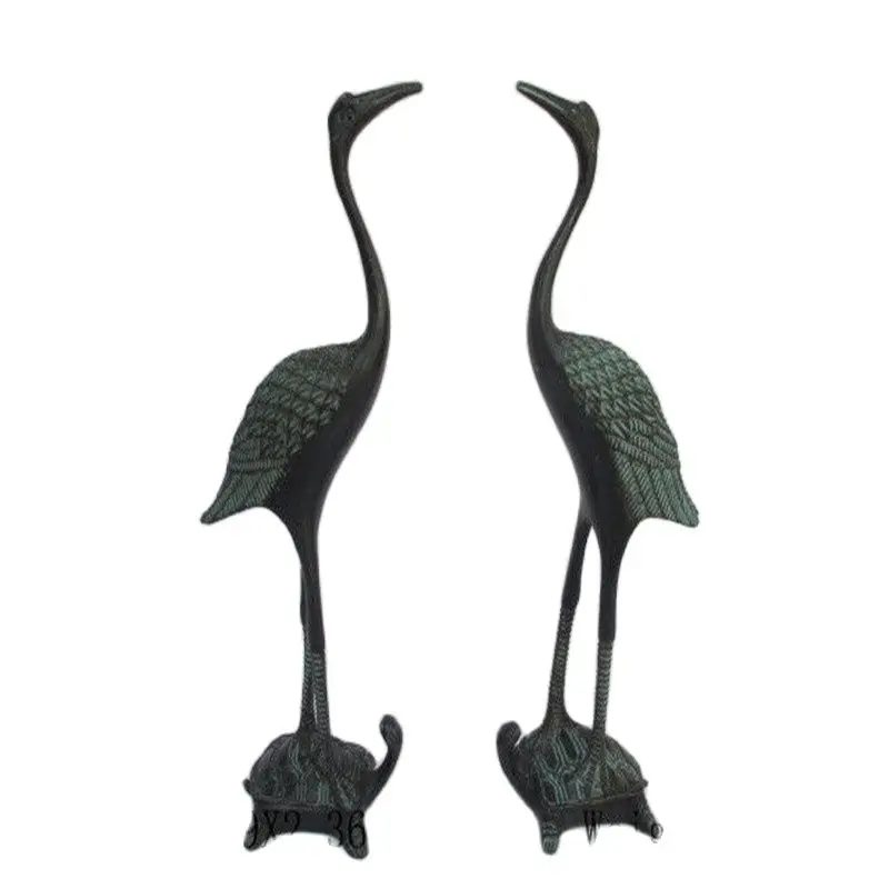 

The Ancient Chinese Bronze Collection Of A Crane Two Turtle Dominated