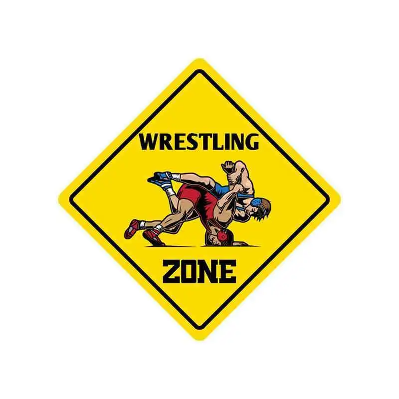 Wrestling Zone Graphics Auto Funny Car Stickers Motorcycle Wall Door Car Bumper Waterproof Fine Decals 13cm X 13cm