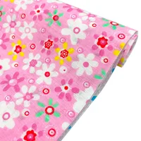 7Pcs 100% Cotton Fabric Assorted Pre-Cut Floral Cloth Sewing Patchwork Bundle DIY Decor Needlework DIY Handmade Material 25*25cm 4