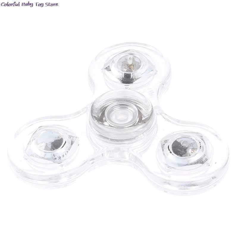 Luminous LED Licht Fidget Spinner Hand Top Spinner Glow In Dark Licht EDC Figet Spiner Finger Stress Relief Spielzeug