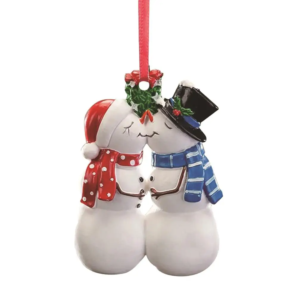 Christmas Tree Decorations Pendant Christmas Decorations For Tree Wall Doorway Ornament Snowman Penguin Polar Bear Couple Hang