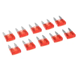 10 Pieces Mini 10A Blade Fuse Red for Auto Car Truck Replacement