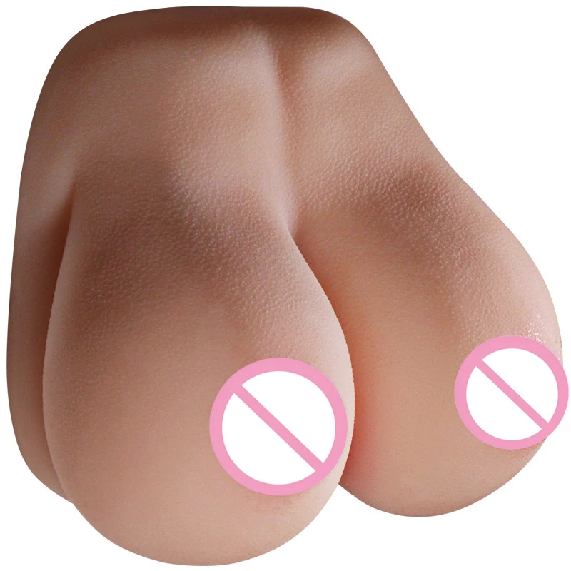 2.8 كجم كبير الثدي ذكر الاستمناء واقعية المهبل الشرج ثلاثية الأبعاد دمى الجنس لعبة الجنس للرجال القضيب لينة سيليكون قنوات مزدوجة الثدي #2