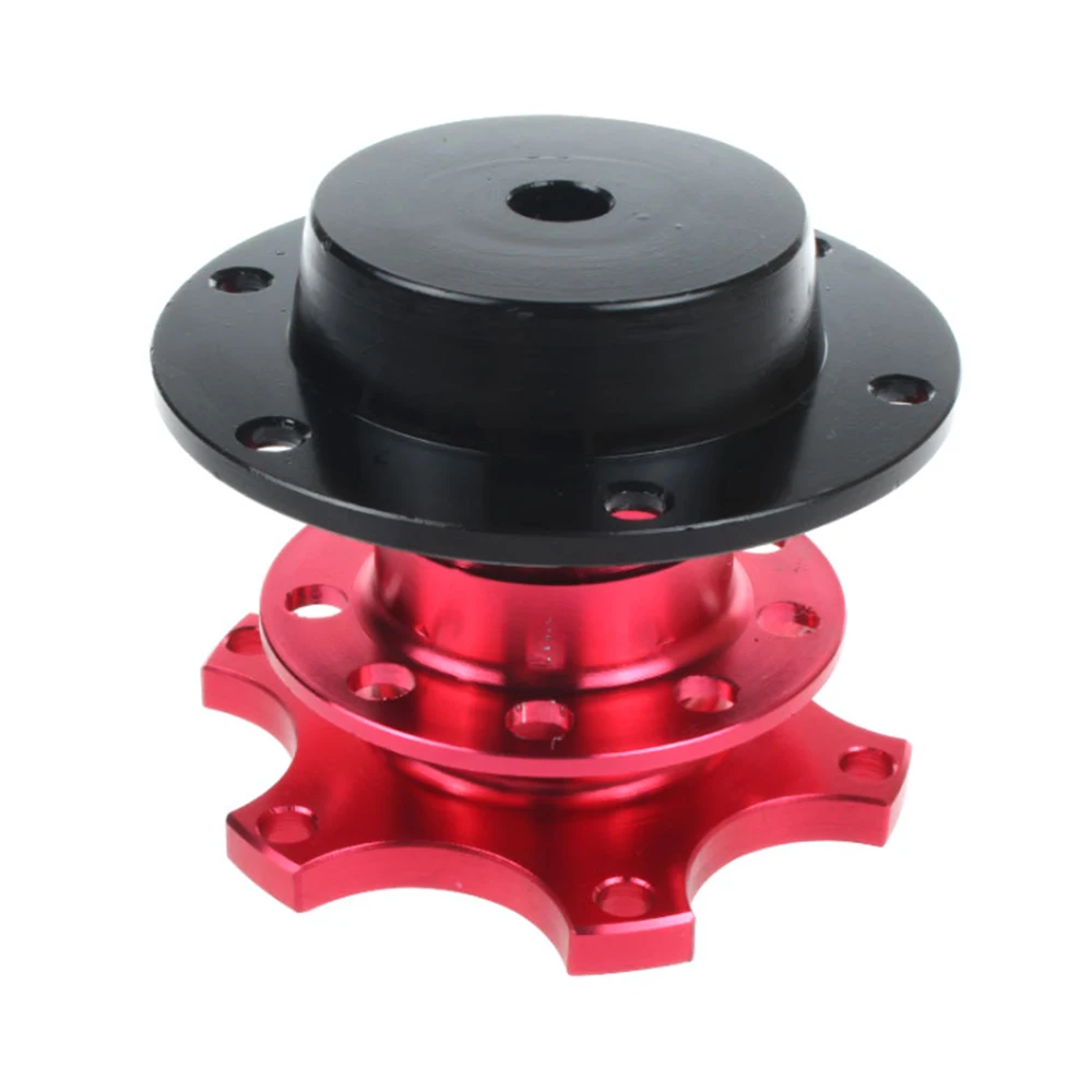 Racing Steering Wheel Quick Release Hub Kit Universal CNC Aluminum Snap off For 6 hole Steering Wheel Hub Adapter
