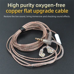 KZ CCA Original Cable Oxygen-Free Copper High-Purity Original upgrade Cable For EDX ZSN ZST ASX EDX ZSX CA4 C12 C16 ZAX C10