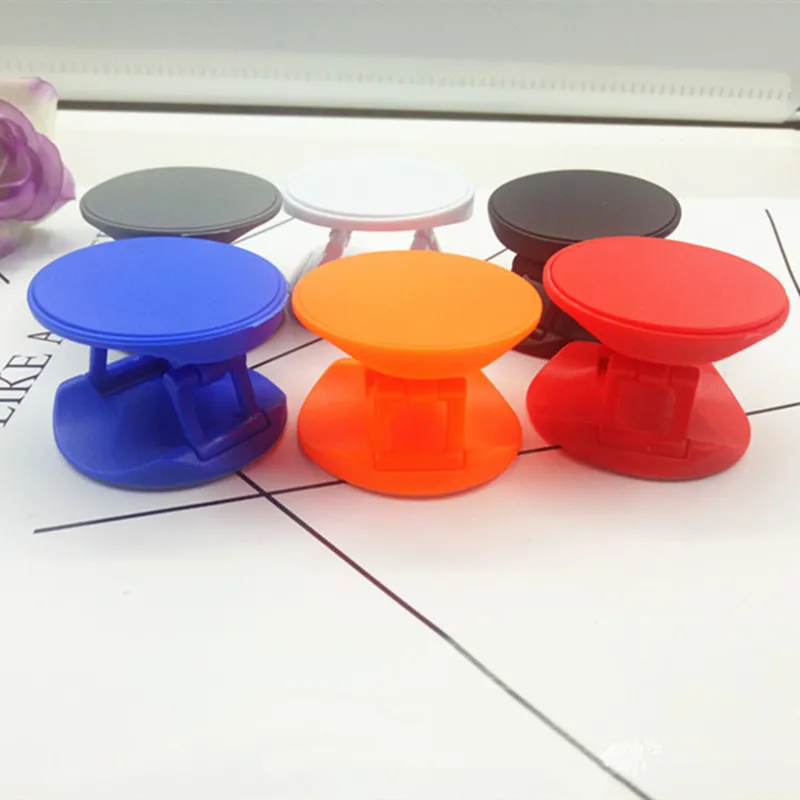 

100pcs colorful round Blank material mobile phone folding stretch bracket Phone Holder Balloon support
