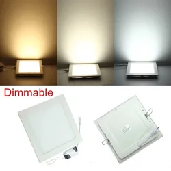 Dimmable LED Panel Light 3W 4W 6W 9W 12W 15W 25W Square LED Spot light AC85~265V ceiling light Indoor Recessed Downlight