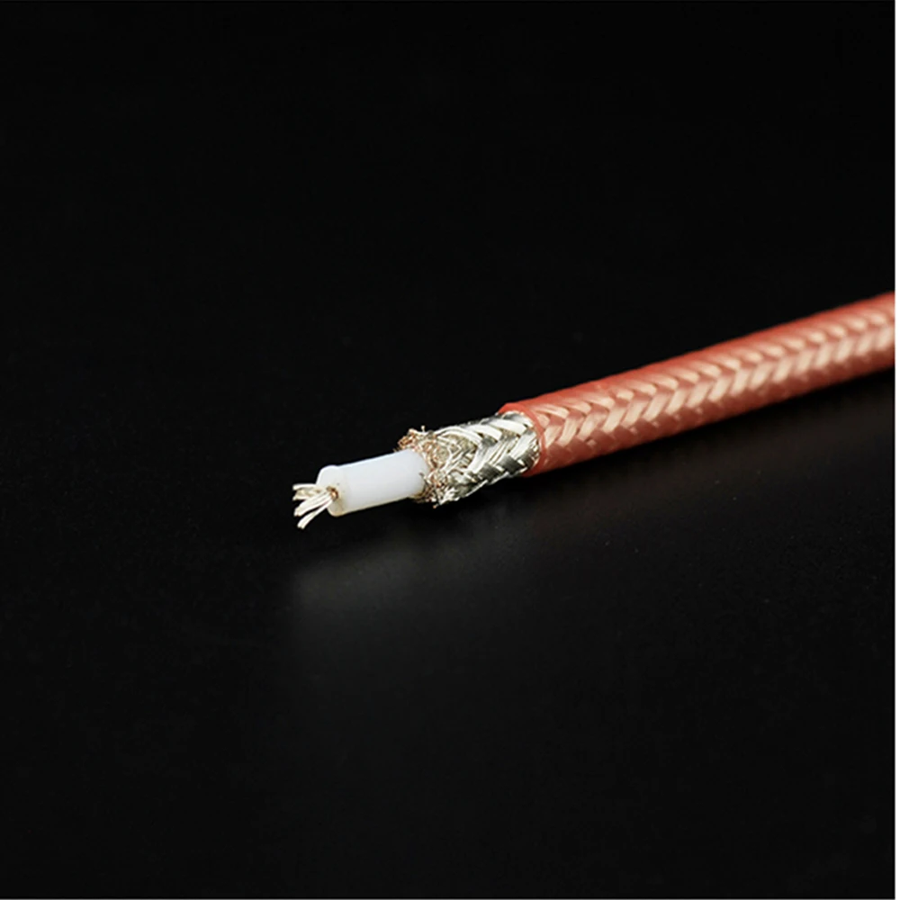 Eightwood 100 Feet RG400 M17/128-RG400 Double Copper Braid Shielded High 200°C Temperature Resistance RF Coaxial Cable