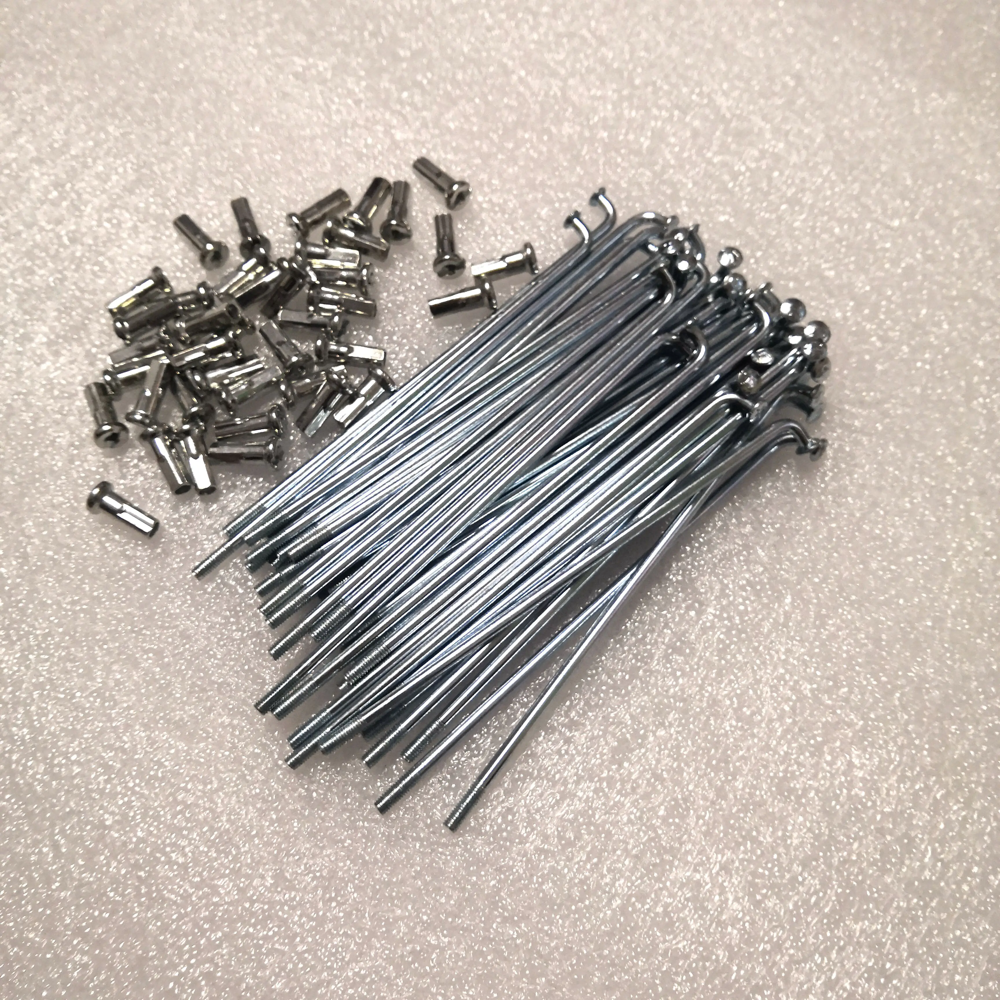 40Pcs/lot  E-bike Spokes 12G 2.5mm diameter Bicycle Spokes length 160~200mm + Nipple Sliver color knitting needles