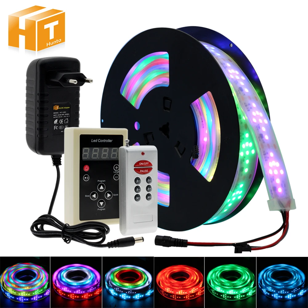 LED Horse Race Light 1903 kolor RGB runiczny zmienny pasek LED 5M 10M + 133 Program kontroler RF Holiday Decoracion bajkowe oświetlenie