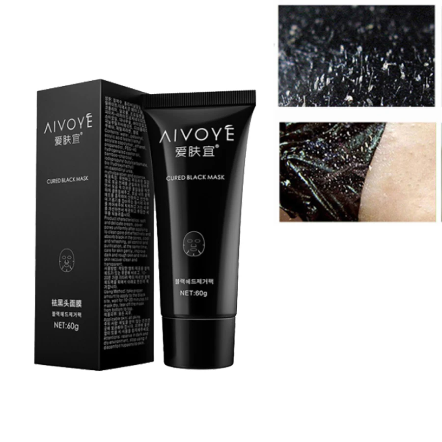 Blackhead Removal Bamboo Charcoal Purifying Blackhead for Acne Scars Blemishes Wrinkles Mask Black Mask Peel Off Care