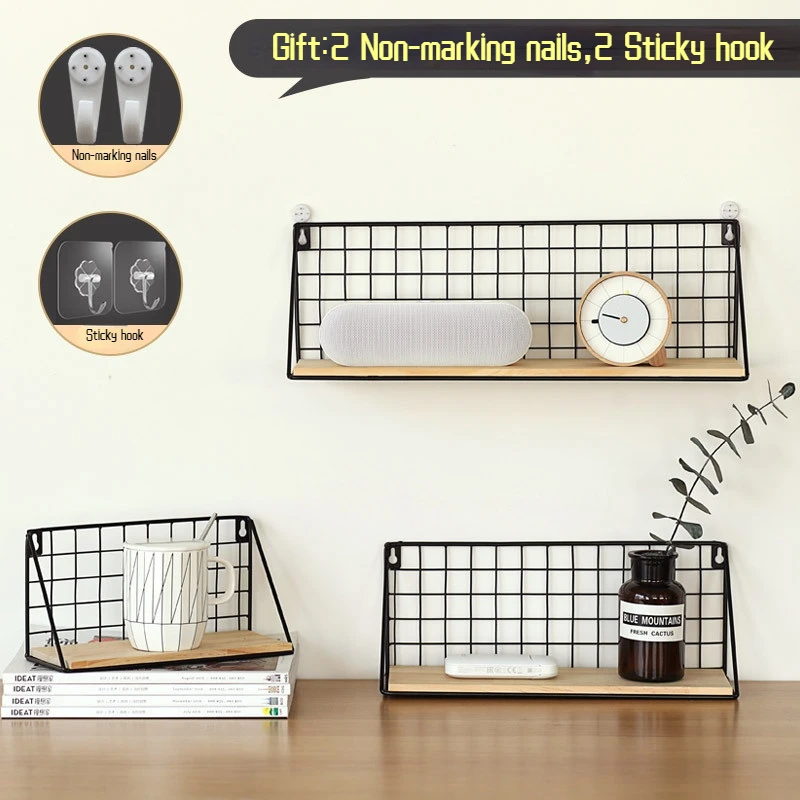 Wall Mount Storage Shelf, DIY Wall Decor Holder, Organization Rack, Kitchen, Bedroom, Home Decor, Etagere Murale