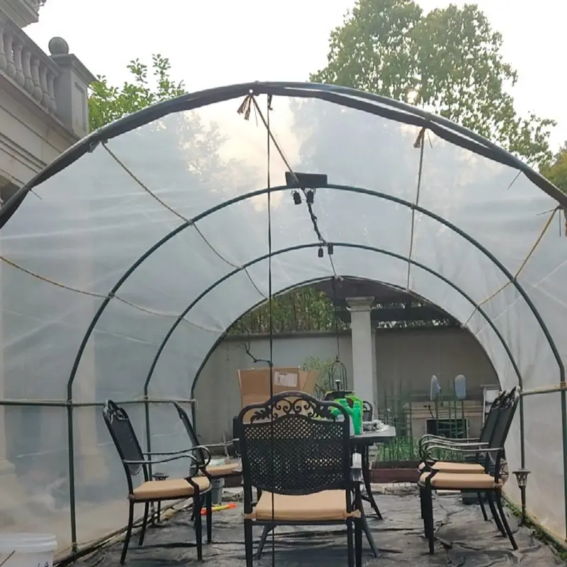 Passen Sie die transparente PE-Folienplane für den Garten, Sukkulenten, Regenschutz, wasserdichte PE-Plane-Abdeckung an – Detail 6