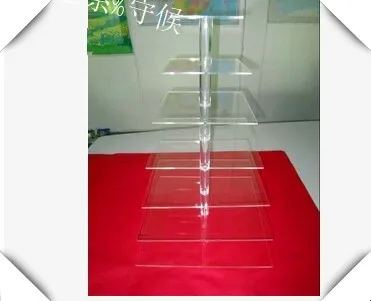 

Acrylic cake Stand for Wedding Party/7 TIER SQUARE ACRYLIC CUPCAKE PARTY WEDDING CAKE STAND wedding decoration
