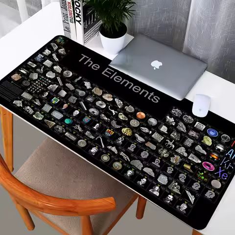 Gaming Pad large Size Mouse pad Periodic Table of Chemical Elem Mouse pad xxl Anti-slip Mousepad gaming Keyboard Mat