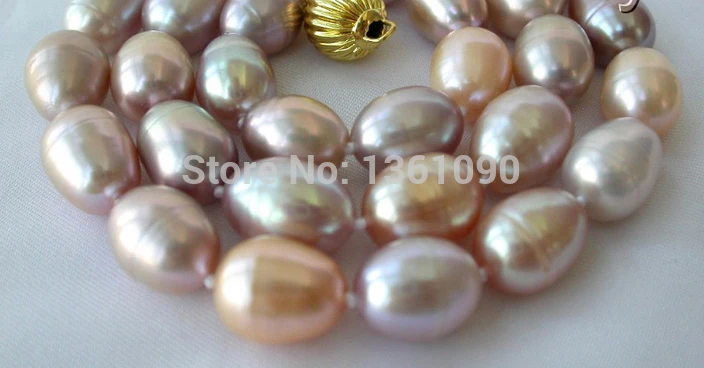 stunning big 13mm baroque multicolor freshwater cultured pearl necklace