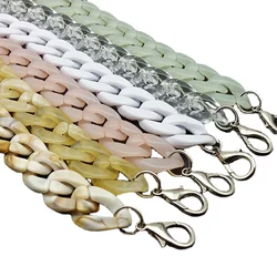 60/110cm  Acrylic Bag Chain  Strap handle crossbody Removable Bag Accessories Colorful Replacement Chain  of bags Purse Chain