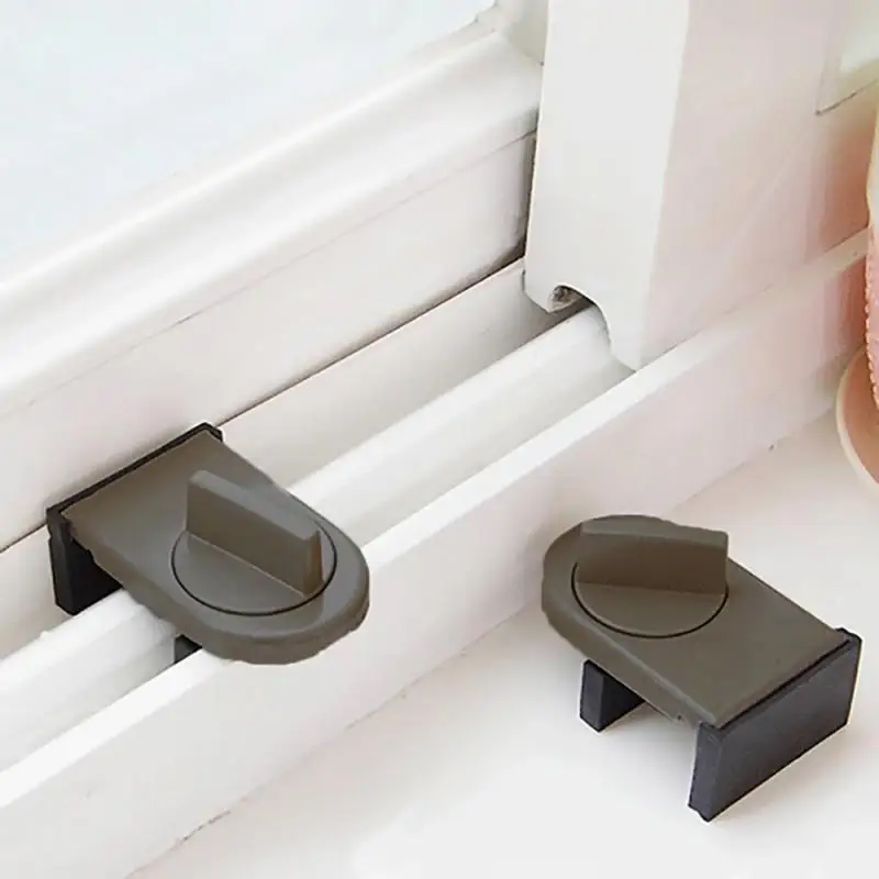 Sliding Sash Stopper Door Window Lock Window Stopper Wedge For Sliding Window Insurance Lock Anti-theft Protection Lock Dropship