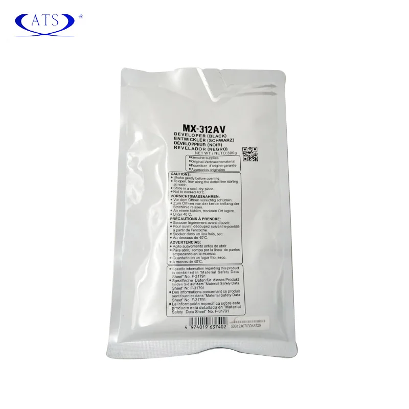 300g Black Developer Powder MX-312AV For Sharp M 261 310 311 2608 Compatible M261 M310 M311 M2608 Copier Supplies