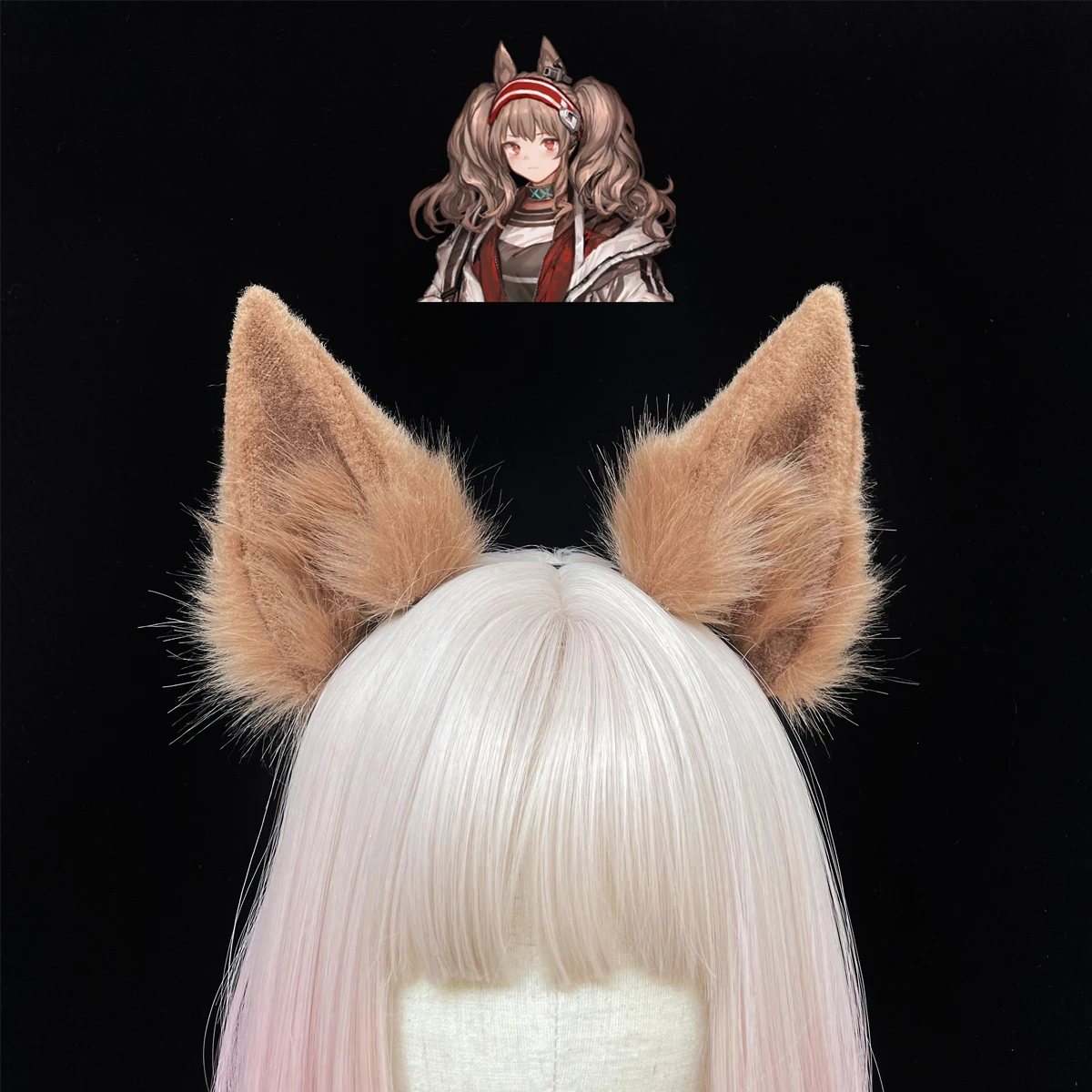 Custom made lovely fox original animal simulation wolf ear animal ears hair hoop hairband  cosplay