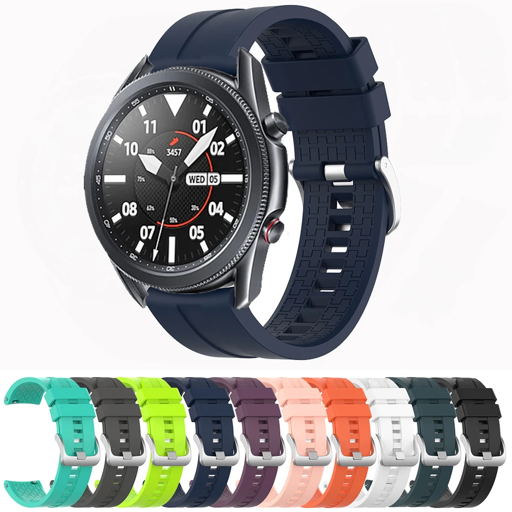 For Samsung galaxy watch 3 45mm Strap Silicone watchbands High Quality Sport Bracelet 22mm Watch band For galaxy watch 46mm