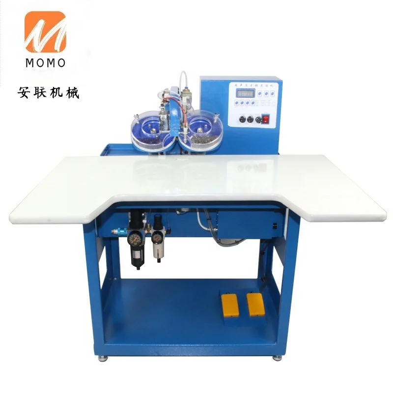 Rhinestone pearl attaching machine for cloth making plant AL-233