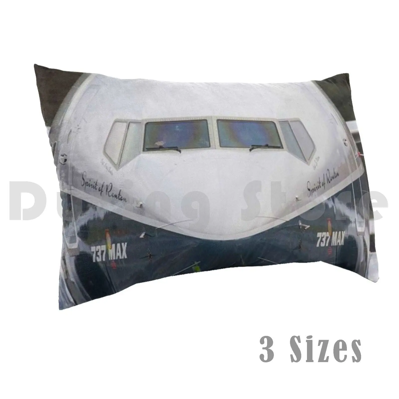 Boeing 737 Max8 Pillow Case DIY 50*70 Aviation Civil Aviation Boeing 737 Max Airbus Commercial Cool Airplane Jet Heavy