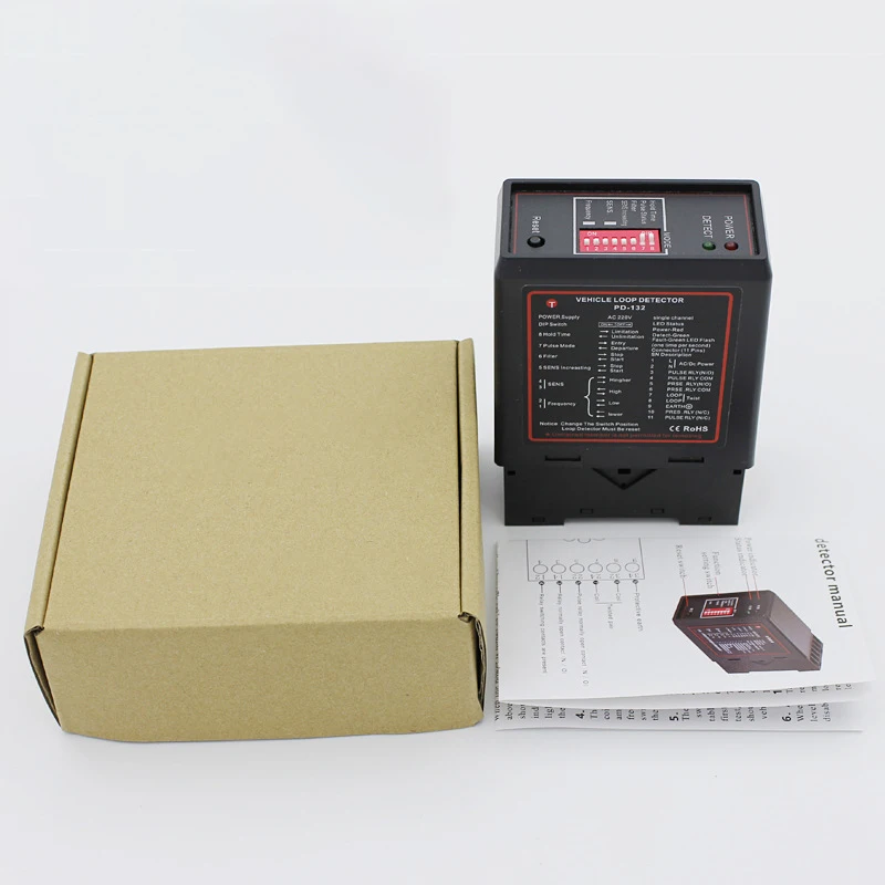 Single Channel Inductive Loop Detector Automatic Barrier Gate Traffic Counters DC12V DV24V 110V 220V