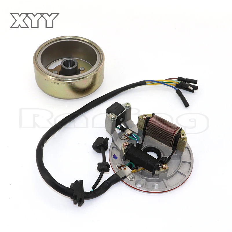 

Mangeto Stater flywheel motor LIFAN LF125cc Horizontal Kick Start Engine Magneto Coil Stator Kit for Pit Dirt Bike