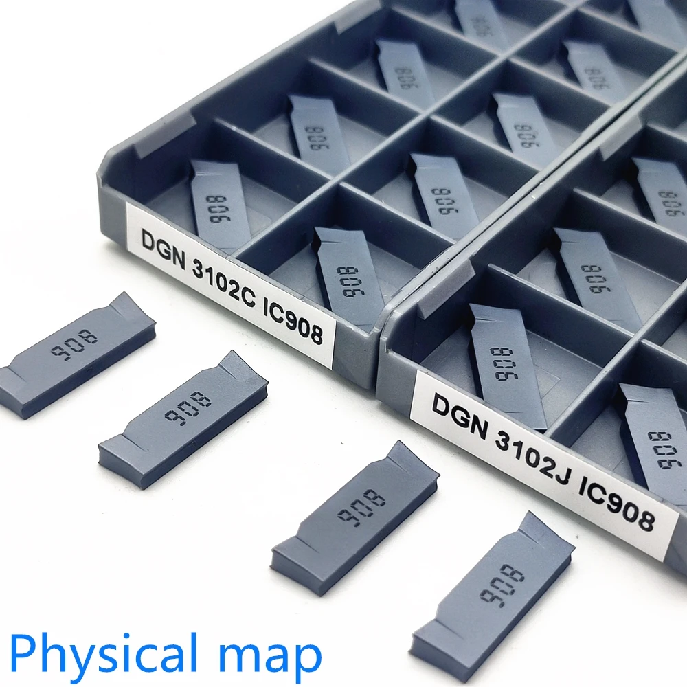 DGN3102J IC908 DGN3102C IC908 الحز كربيد إدراج عالية الجودة أداة القطع باستخدام الحاسب الآلي تحول إدراج فراق والحز أداة