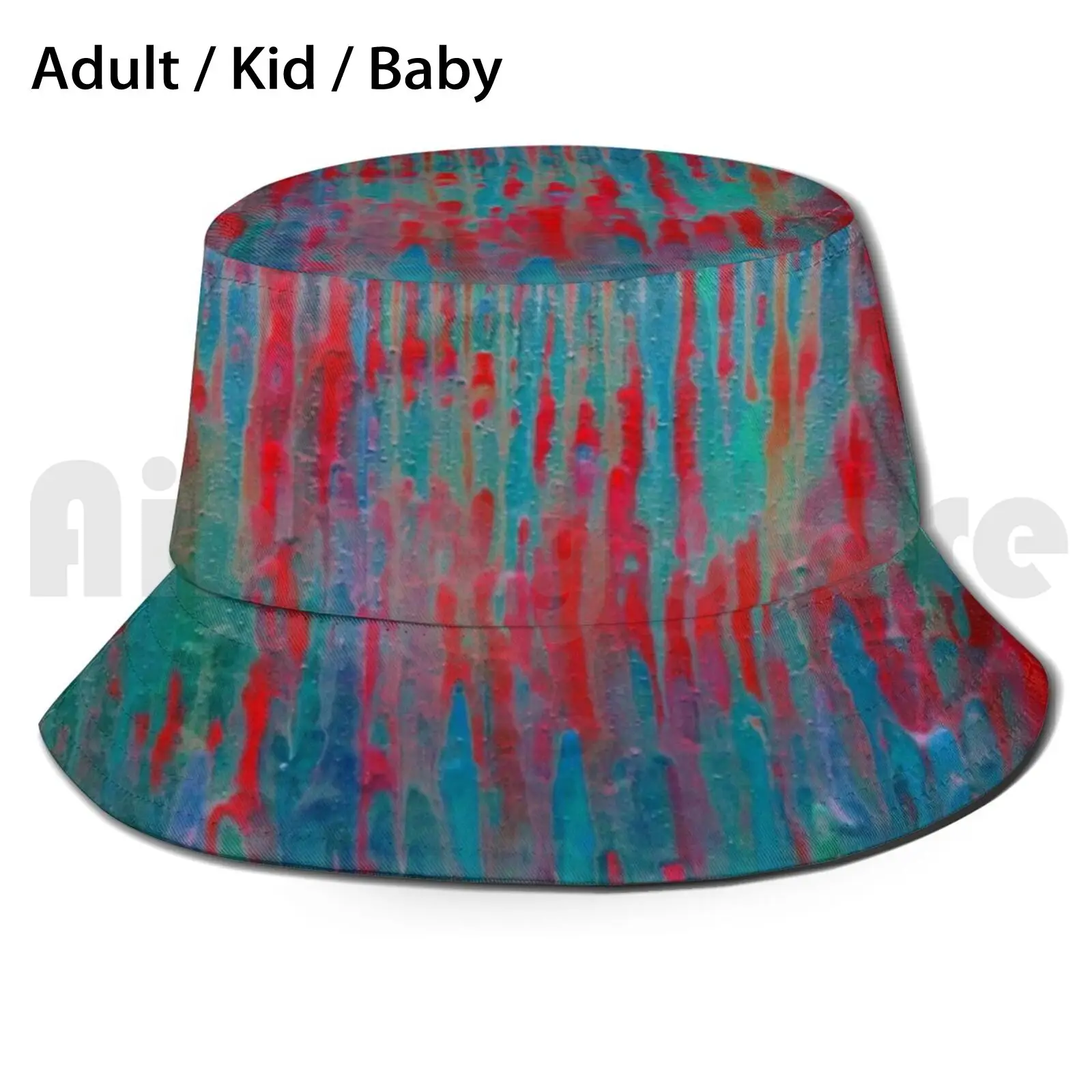 Mind Melt Sombrero para el sol Sombrero de pescador plegable Crayones Crayon Melt Crayola Goteo Goteo Gota derretida Trippy Trip Psicodélico