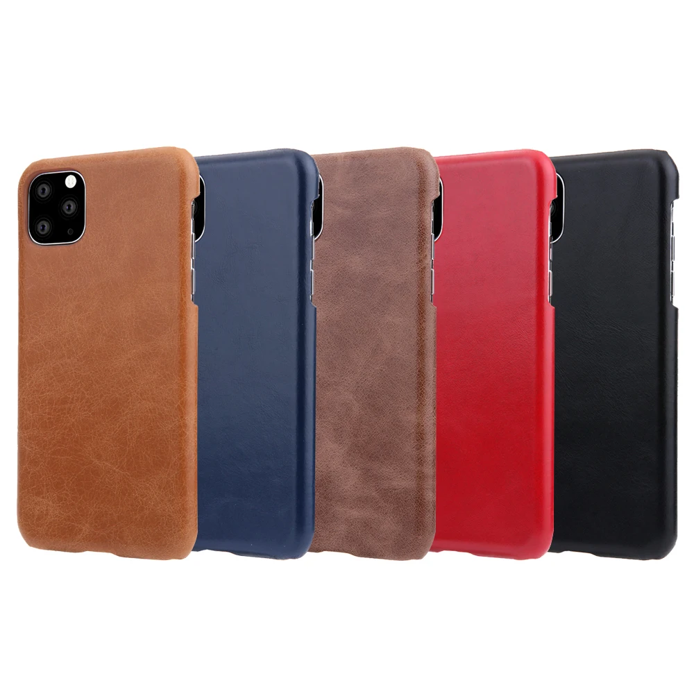 

Vintage Matte Genuine Leather Hard Back Case Protective Cover for iPhone 15 14 13 12 11 Pro Max X XR XS 7 8 Plus