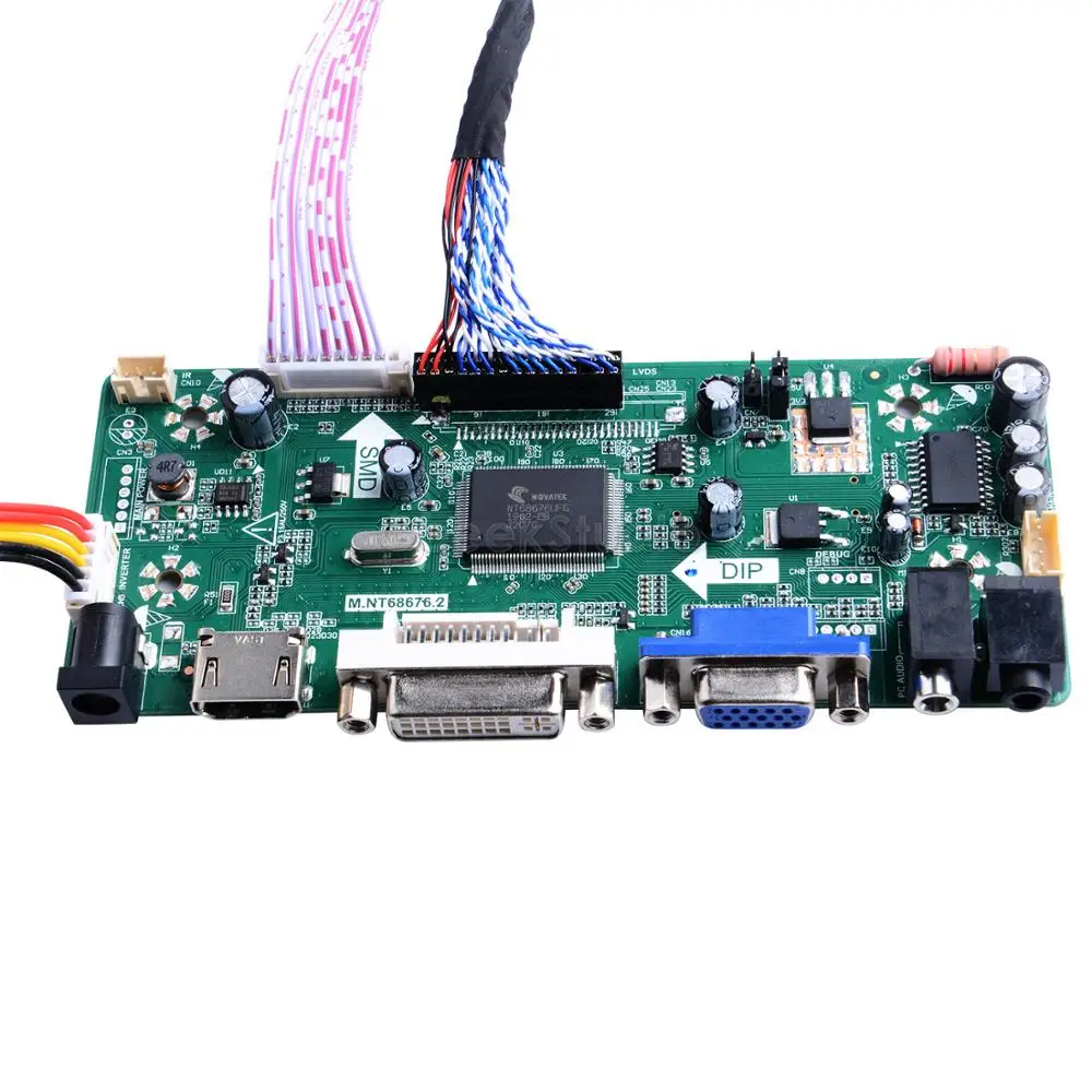 Imagem -05 - Hdmi Vga Dvi Arcada Entrada de Áudio Lcd M170e Controlador Placa Motorista para Arcade1up Rua Lutador Máquina