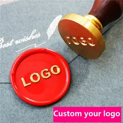 Wax Seal Stamp Private Customize Logo Pattern Retro Antique Stamp Image Custom Multiple Size Options Lacquer Seal Metal Head