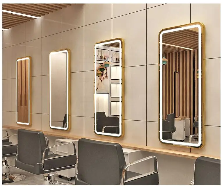 

Hairdressing shop Jingtai barber shop mirror hair salon wall-mounted simple haircut mirror